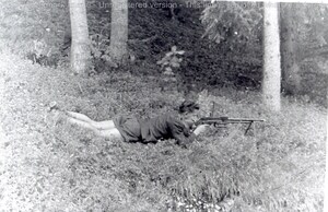 Protection du Groupe Par "Guillou" (Maurice de la Gueronnière) une avalanche l'emporta en 1945 dans le secteur Termignon-Lanslebourg.